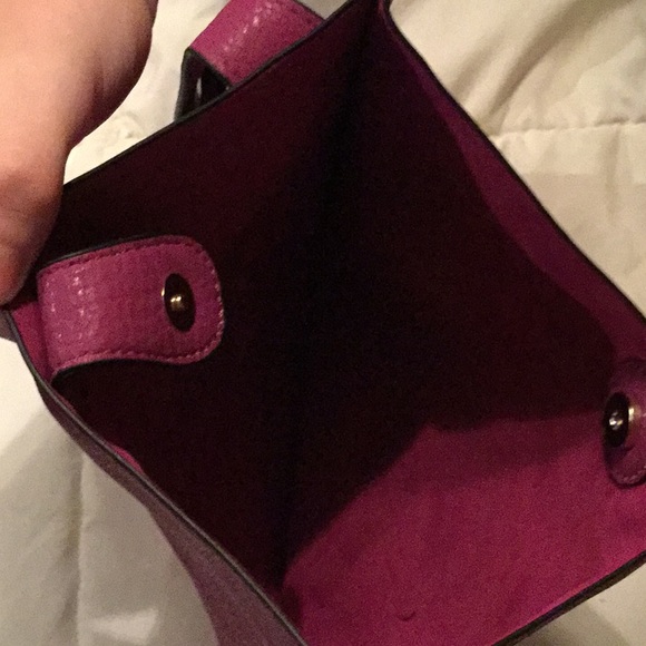 Purple Leather Crossbody NWOT - Picture 3 of 3